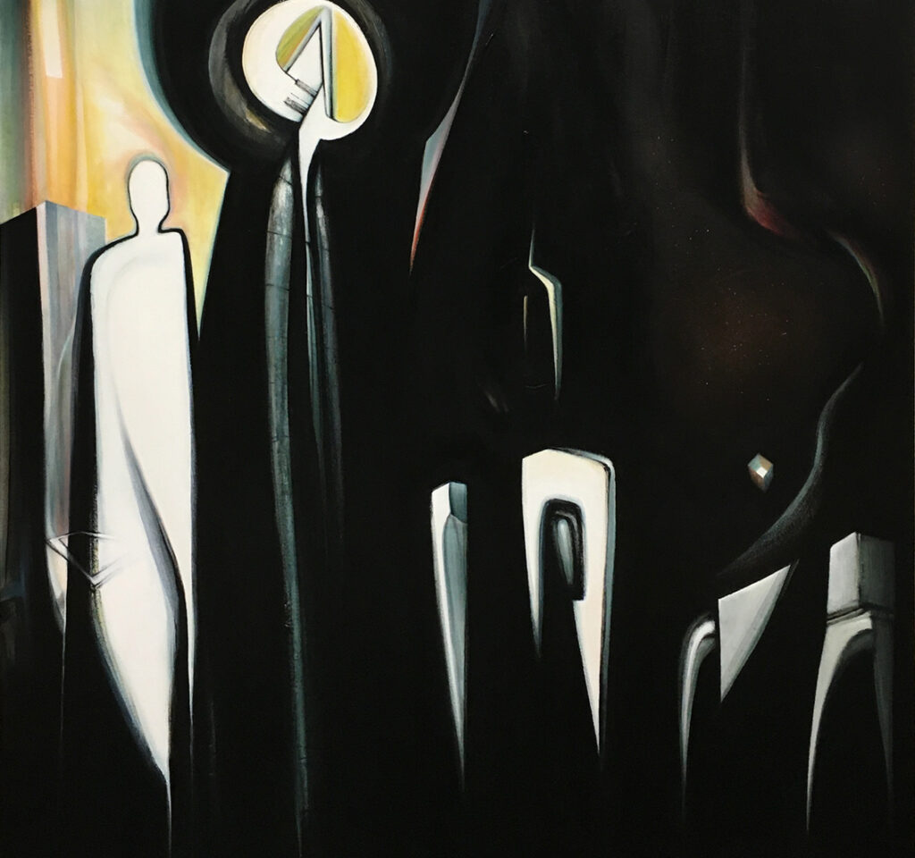Stefan Barton Erdunkelung Acryl Gemälde